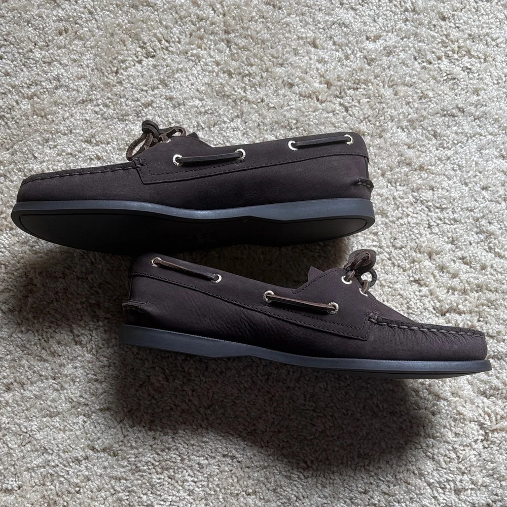 Sperry Dark Brown Suede Men’s Top Sider Boat Shoes